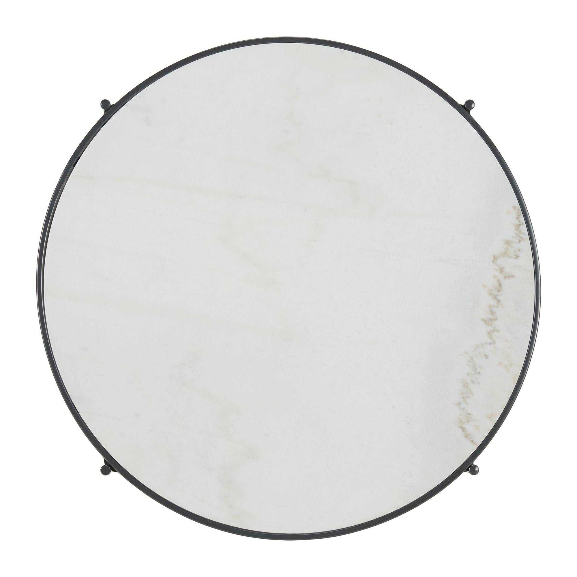 Vienna Round Coffee Table with Marble Top