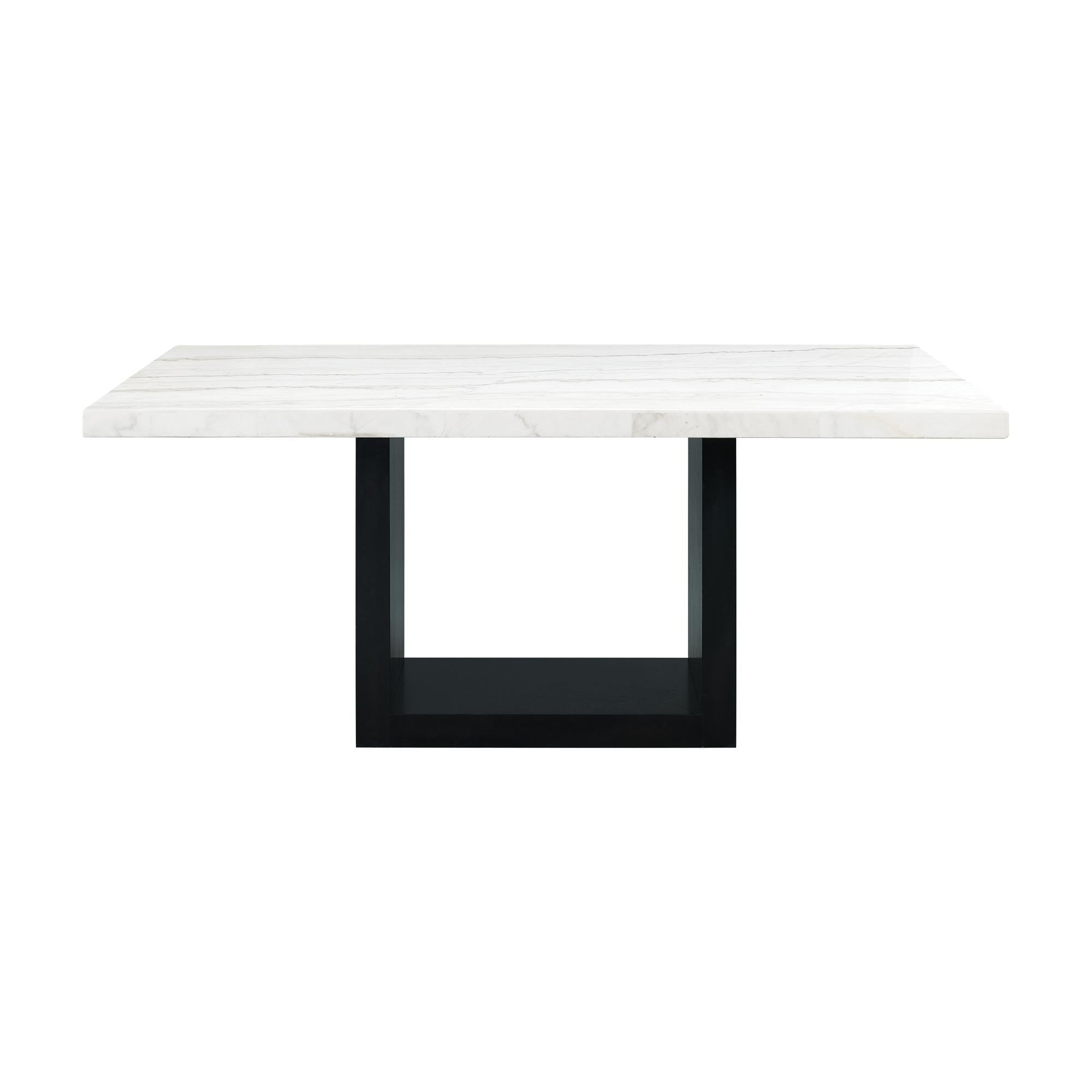 Valentino White Marble Standard Height Dining Table