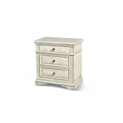 Steve Silver Highland Park Queen Panel Bed in Cathedral White