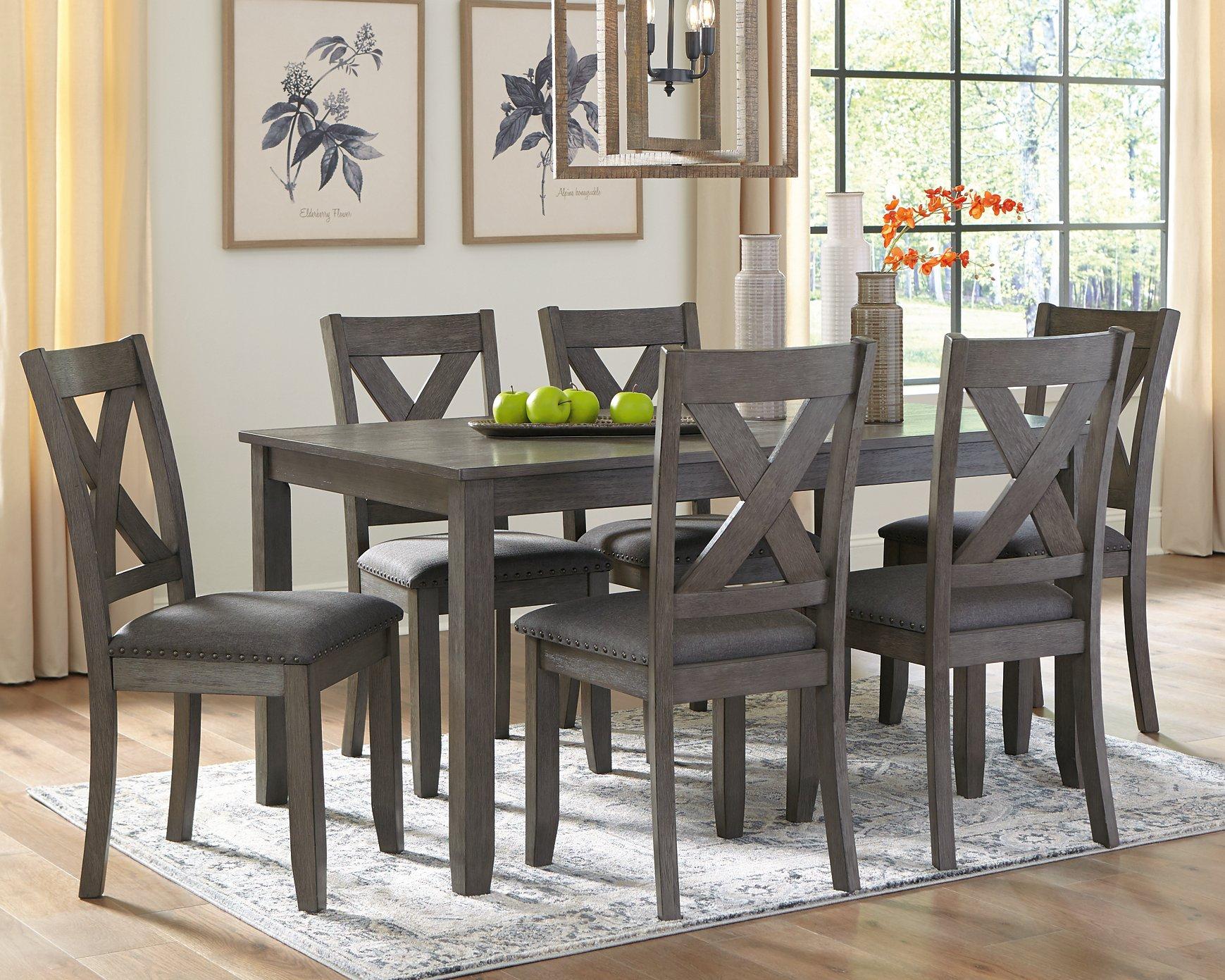 Caitbrook Dining Table and Chairs (Set of 7)