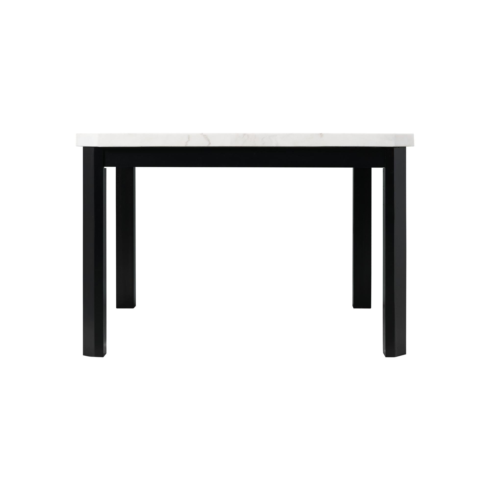 Francesca White Marble Counter Height Dining Table