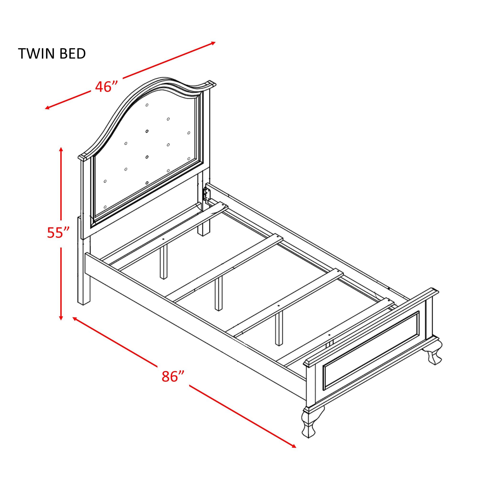 Jesse Twin Panel Bed