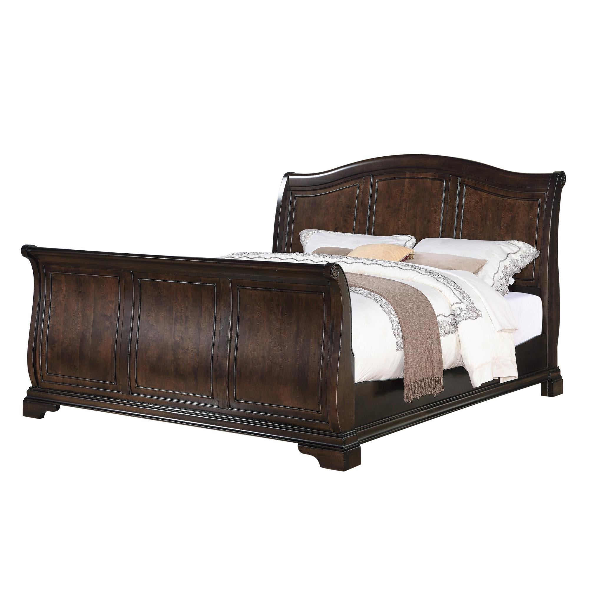 Cameron Cherry Queen Sleigh Bed image