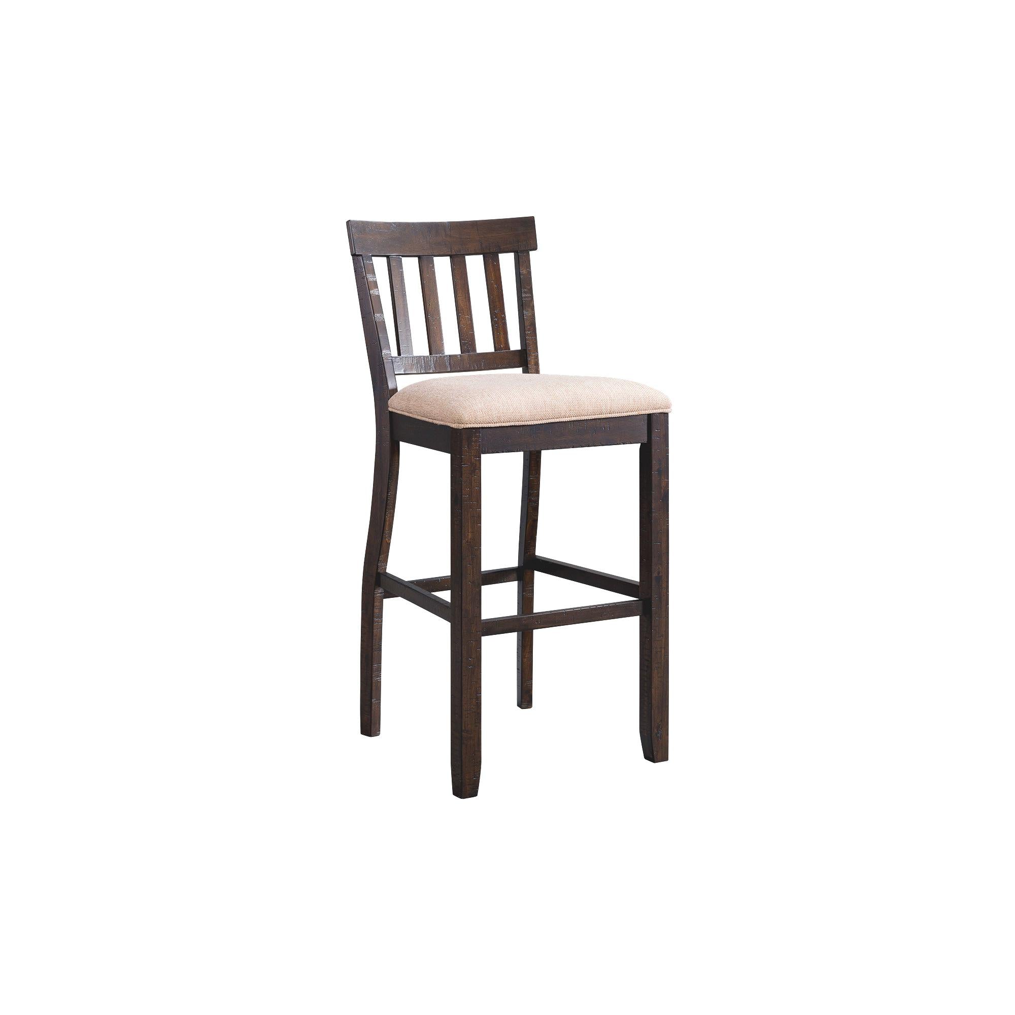 Stone 30" Slat Back Bar Stool Set of 2