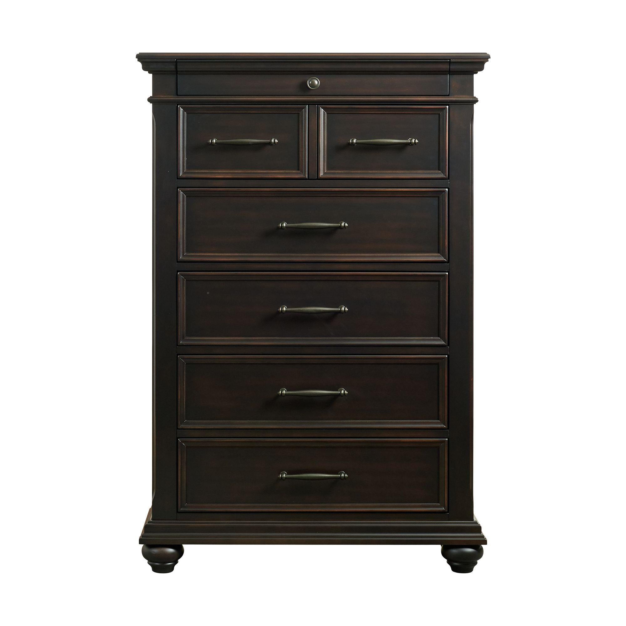 Slater 6-Drawer Chest in Black