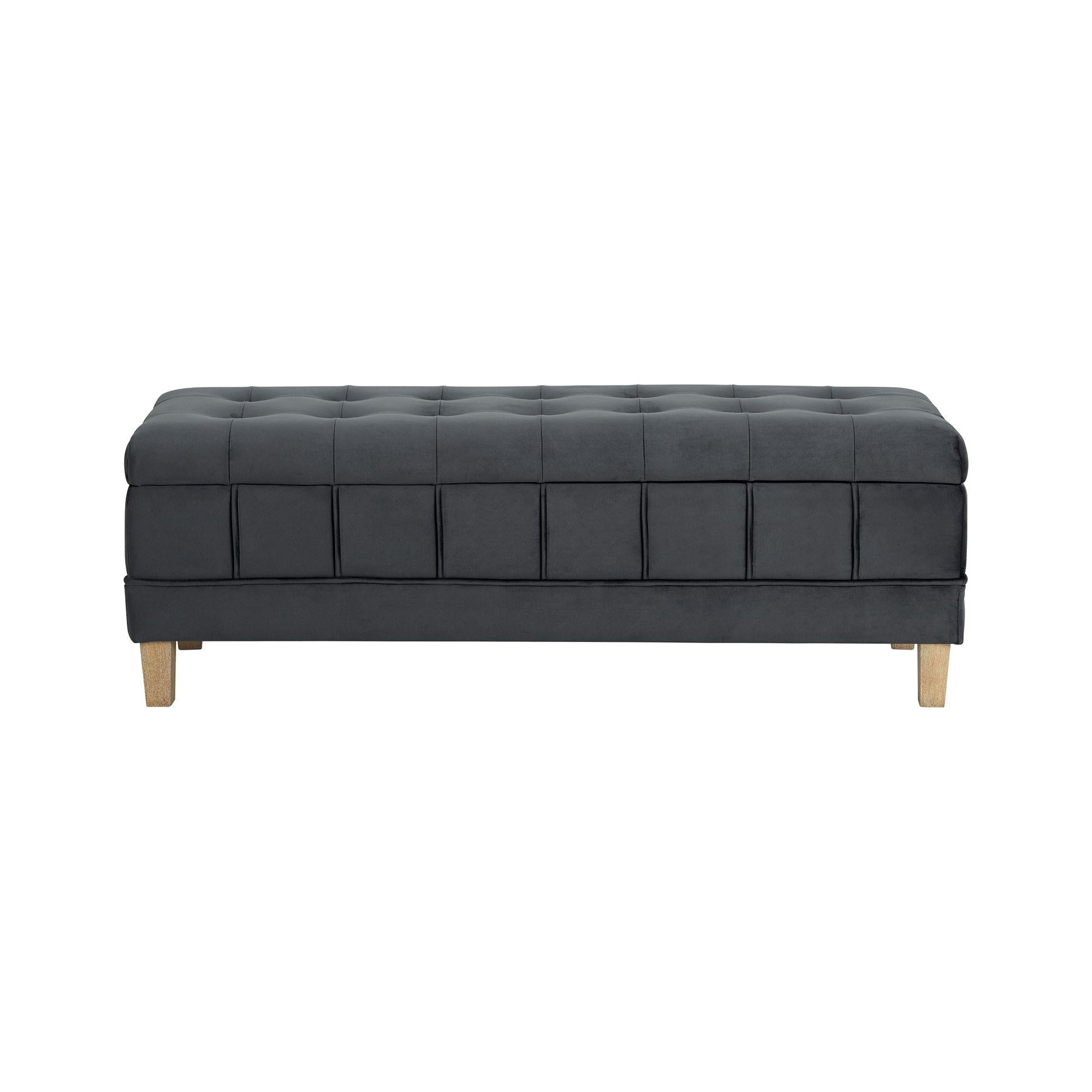 Crosby Tufted Storage Ottoman