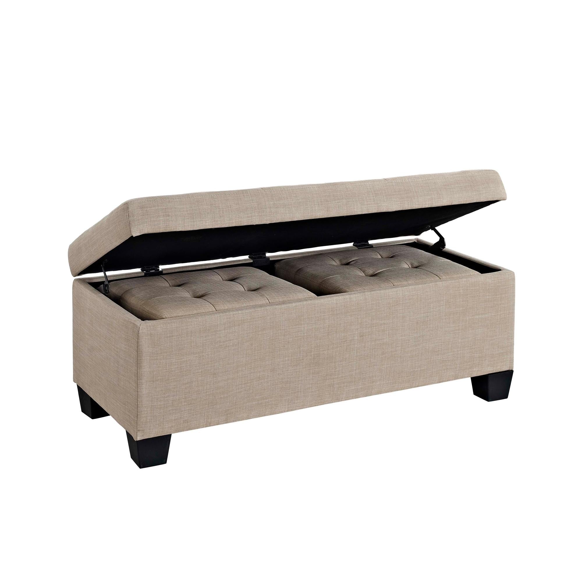 Ethan 3PK Storage Ottoman in Natural