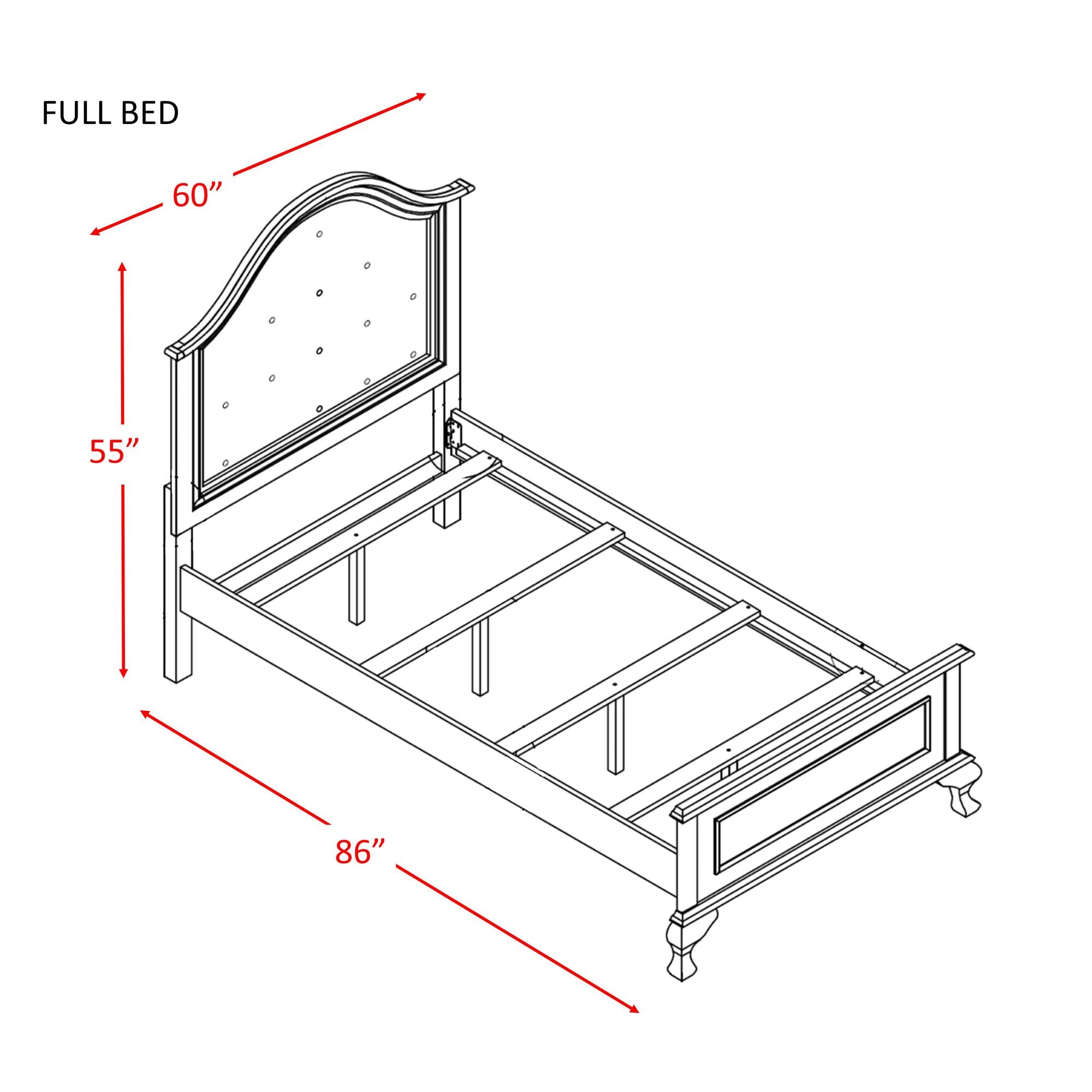 Jesse Full Panel Bed