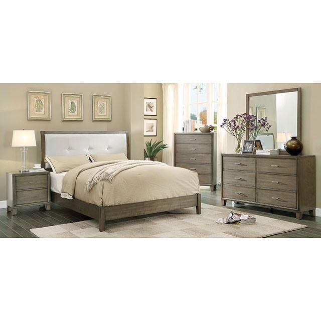 ENRICO I Gray Cal.King Bed