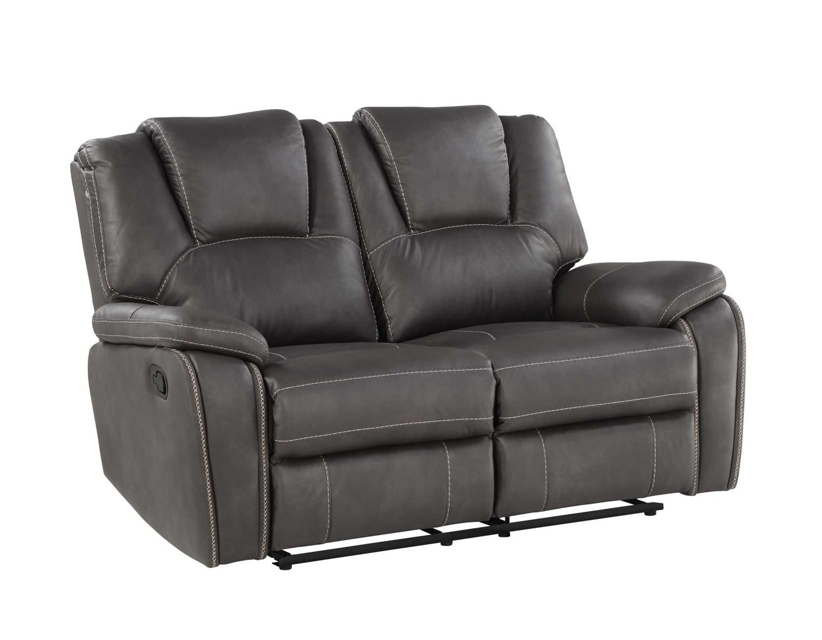 Steve Silver Katrine Manual Reclining Loveseat in Charcoal image