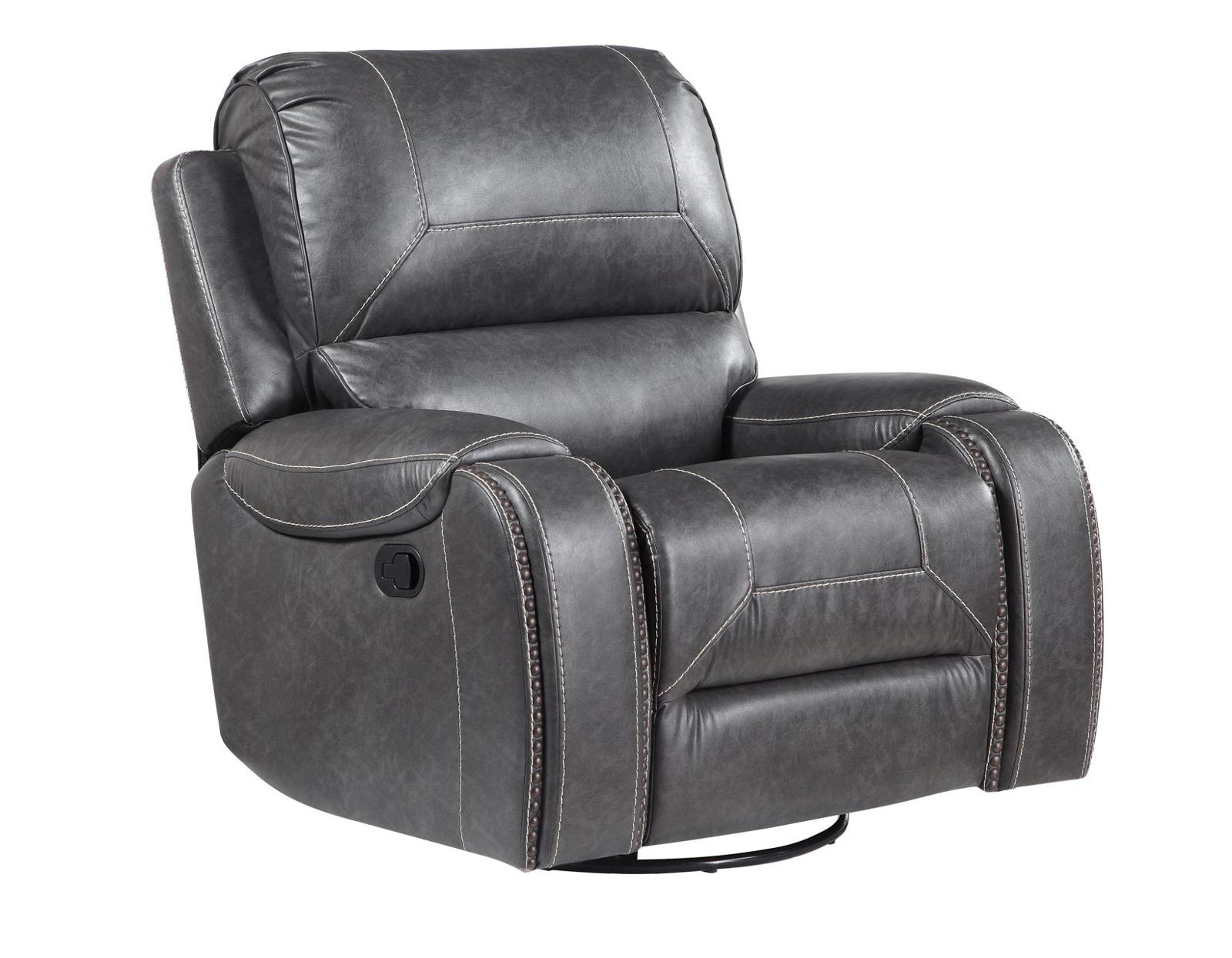 Steve Silver Keily Manual Swivel Glider Recliner in Dove Grey image