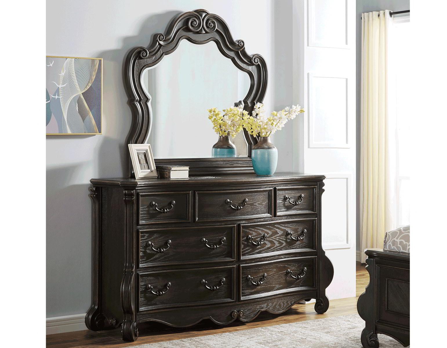 Steve Silver Rhapsody 7 Drawer Dresser in Molasses