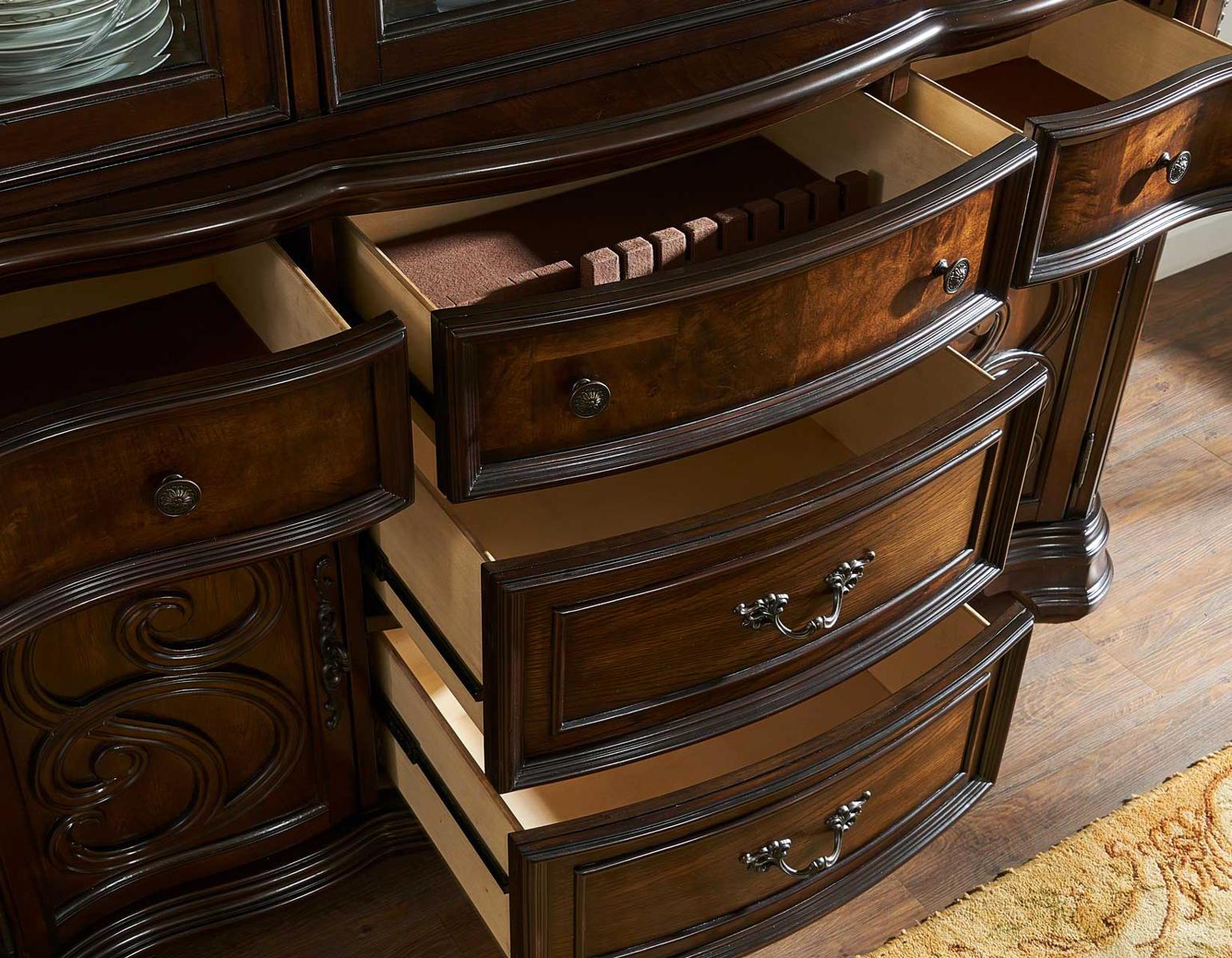 Steve Silver Royale Buffet in Brown Pecan