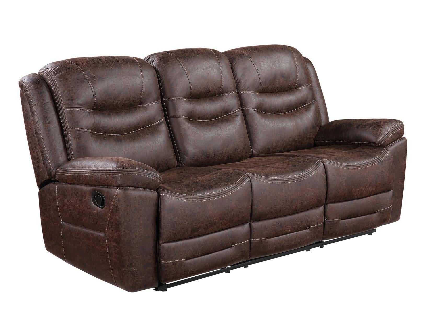 Steve Silver Stetson Manual Reclining Sofa w/ Dropdown Table in Merlot image