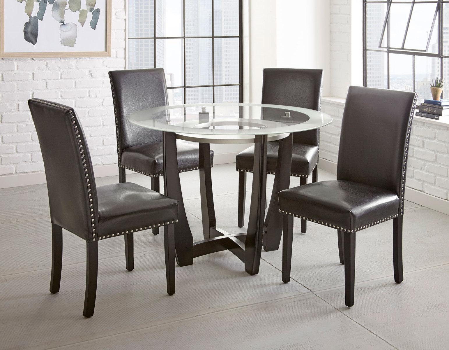 Steve Silver Verano Side Chair in Black (Set of 2)