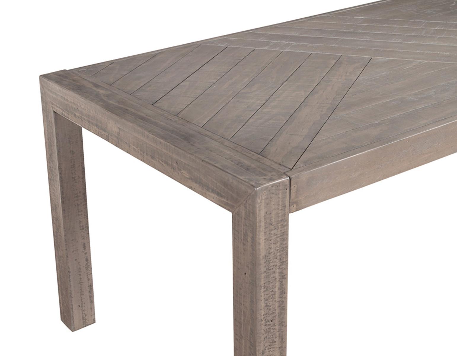 Steve Silver Auckland Reclaimed Wood Dining Table in Weathered Grey