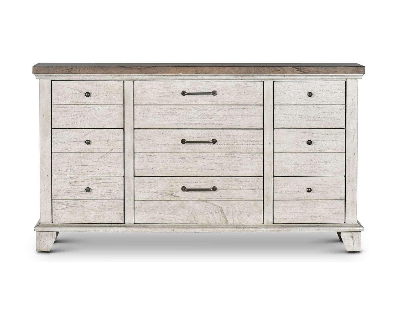 Steve Silver Bear Creek 9 Drawer Dresser in White Smoke image